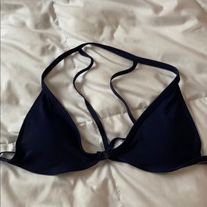 Navy blue bikini top